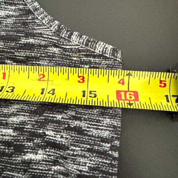 Lululemon Cool Racerback Tank Top Sleeveless Heathered Gray White Size 4 - Picture 7 of 8